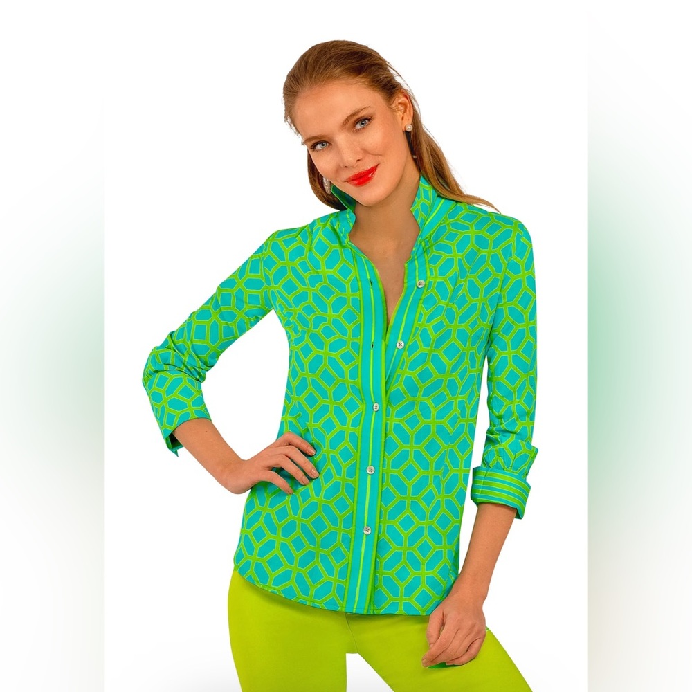 Gretchen Scott blouse
Cotton Boyfriend Shirt - Lucy In The Sky With Diamonds